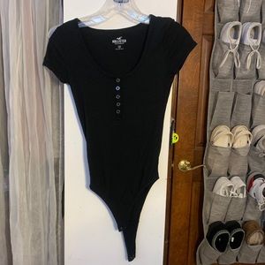 black hollister bodysuit